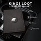 Kings Loot Passport Holder Wallet | RFID Blocking Leather Travel Wallet with Built-in Airtag Holder | Holds 1-6 Cards & Passport | Easy Pull Tab | Travel Wallets (Truffle)