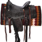 Fleece Bottom Contoured Saddle Pad - 34" x 40" | New Zealand Wool Top | 3/4" Felt Core | Contoured Fit | Hypoallergenic Fleece Lining | Weighs 8 lbs