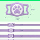 IP68 Waterpoof Dog Airtag Holder, Stretchy Silicone Full Body Covered Apple Air Tag Holder for Dog Cat Collar Fit All Width Collar (Purple, 1 Pack)