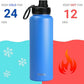 DRINCO Stainless Steel Water Bottle Spout Lid Vacuum Insulated Double Wall Water Bottle Wide Mouth (40oz 32oz 22oz 18oz 14oz) Leak Proof Keeps Cold or Hot (40 oz, 40oz Royal Blue)