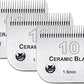 3 Pack 10 Blade Dog Grooming Blades Compatible with Andis Clippers/Oster A5/Wahl KM,Detachable Stainless Steel Blade,Size-10, 1/16-Inch Cut Length
