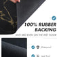 AMOAMI Coffee Mat Hide Stain Rubber Backed Absorbent Dish Drying Mat for Kitchen Counter-Coffee Bar Accessories, Black & Gold, 17"X31.5"
