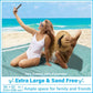 Oversized Turkish Beach Towel Blanket XXL Cotton Sandproof Towels Boho Woven Extra Large Big Sand Free Giant Throw Thick Blankets Huge Quilt XL Picnic Camping Necessities Cloud For Adult Gifts Teal