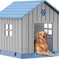 DRATO Dog House Indoor Outdoor for Small to Large Sized Dogs Indoor Outdoor Doghouse Puppy Shelter with Elevated Floor, Easy to Assemble (Blue, 38Inch(37.8 * 40.87 * 38.82))