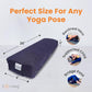 Sol Living Yoga Bolster Pillow Rectangular Meditation Cushion Cotton Meditation Accessories for Restorative Yoga Meditation Pillow Yoga Pillow Firm Body Pillow Bolster Pillow for Legs Removable Cover