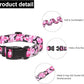 Mercano Adjustable Dog Collar - Special Design Patterns, Soft Nylon Comfortable Durable Pet Collar for Small Medium Large Dogs (XS, Dog Camouflage Pink)