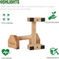 Push Up Stands, Handstand Parallettes Bars, Solid Wood Push Up Bars with Non-Slip Mat Push up Handles for Floor Exercise Home Workout Equipment for Men & Women Strength Training