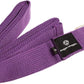 Hugger Mugger D-Ring Cotton Yoga Strap - Super Strong Cotton, Metal D-Ring Buckle, Multiple Lengths Available