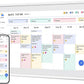 Digital Calendar 15.6" Chore Chart – 1080P Full HD Interactive Touchscreen, Smart Family Planner, Hearth Display Digital Wall & Desk Mountable for Seamless Scheduling