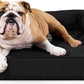 K9 Ballistics Tough Bolster Orthopedic Sofa Dog Bed with Removable Washable Cover - Durable, Water Resistant with Nonskid Bottom - Medium, Titanium Premium Finish