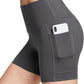 baleaf Women's 8"/ 5"/ 3" Biker Shorts High Waist Yoga Workout Gym Running Volleyball Spandex Shorts with Pockets