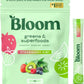 Bloom Nutrition Greens and Superfoods Powder Packets for Digestive Health, Greens Powder, Digestive Enzymes, Probiotics, Spirulina, Chlorella for Bloating & Gut Support, 15 Stick, Strawberry Kiwi