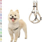PUPTECK No Pull Dog Harness Soft Adjustable Basic Nylon Step in Puppy Vest Outdoor Walking with ID Tag, Cream, XS