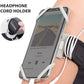 BONE Run Tie, Running Cell Phone Holder, Skin-Friendly & Washable Silicone Sport Armband, Universal Workout Phone Carrier Compatible with Most Smartphone (Gray - Size XL/Arm Size 15.7-21.4")