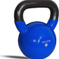 Yes4All 5-100 LB Kettlebells Vinyl Coated Cast Iron for Dumbbell Weights Exercises, Gym, Fitness, Full Body Workout Equipment Push up, Grip and Strength Training