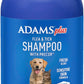 Adams Plus Flea & Tick Shampoo with Precor for Cats, Kittens, Dogs & Puppies Over 12 Weeks Of Age |Sensitive Skin Flea Treatment |Kills Adult Fleas, Flea Eggs, Ticks, and Lice |24 Oz, Pump Included