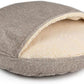 Snoozer Luxury Cozy Cave Dog Bed - Indoor Dog Bed with Cover Cave, Covered Calming Burrow for Small & Medium Sized Pets with Blanket Attached, Enclosed, Washable - Large, Merlin Linen
