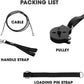 Yes4All Tricep Press Down Cable Machine Attachment Set, LAT Pulldown Attachment, Cable Machine Accessories for Home Gym