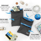 Sprigs Banjees 2 Pocket Wrist Wallet/Wrist Band/Wrist Pocket for Travel, Walking, & Running. Wallet Pouch That Holds Cash, Card, ID's, and More