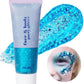 Go Ho Light Blue Face Body Glitter Gel,Blue Mermaid Face Paint Makeup,Holographic Chunky Sequins Glitters for Eye Lip Hair,Halloween Costumes Festival Rave Accessories,52g