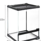 Mini Reptile Glass Terrarium Tank 8"*8"*10" Full View with Front Opening Door,Amphibians Enclosure Habitat Cage for Leopard Gecko Tarantula Young Lizard Hermit Crab Frog Insects Breeding