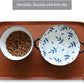 Hoki Found Silicone Pet Food Tray - Non Slip Pet Dog Bowl Mats - Cat Waterproof Mat for Carpet - Caramel
