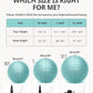 Trideer Yoga Ball – Anti-Burst Exercise Ball for Pregnancy, Office, Birthing, Stretching & Core Workout – Home Gym & Therapy