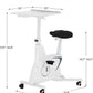 FLEXISPOT Exercise Bike with 2D Desktop, Space Saving Under Desk Bike with Removable Desk, Stationary Bikes Indoor Bikes with 300LBS Heavy Duty 8-Level Resistance Flywheel Optional LCD, V9PRO/V9MAX