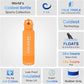 Coldest Insulated Water Bottle with Straw Lid - Stainless Steel Metal Insulated Bottle for Men & Women (Jupiter Orange, 40 oz)