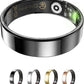 Fitness Tracker, Smart Ring for Women Men, Sleep Tracker Ring with 24/7 Heart Rate Monitor, Fitness Ring with Activity Tracker, Step Counter, Calorie Pedometer, No APP Fee, iOS Android (Black, 8)