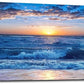 canvas wall art for living room Blue Ocean Sea sun landscape painting bathroom Wall Decor Ready to Hang for Home Decorations office family bedroom kitchen Works canvas Prints pictures 24" x 48"inch