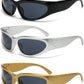 SOAR&EAGLE Y2K 3Pack Polarized sunglasses Wrap Around Men's Women's sunglasses Fashion Sport Shades Sun Glasses