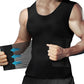 Odoland Men Body Shaper Compression Shirt, Adjustable Velcro Waist Trimmer Belt Intensity, Slimming Shapewear Tummy Control