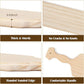 BATTIFE 22inch Greek Sorority Paddle Unfinished Wooden Pine Fraternity Paddles - Solid Wood Paddle [2Pack]