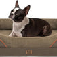 Washable Orthopedic Large Dog Bed - Big Dog Beds with Removable Waterproof Cover and Non-Slip Bottom XL Large Pet Beds with Bolster Extra Large Dogs Bed