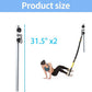 Resistance Band Wall Anchor,Gym Resistance Bands,djustable Workout Wall Anchor System,for Resistance Band Exercises,with 2 Rail and 2 Rail Car,Easy Installation(double set,No Resistance Bands)