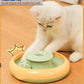 Interactive Cat Toys for Bored Indoor Cats,Automatic Cat Toy 3-in-1 Smart Teaser Wand Featuring Spinning Feather&Rolling Ball Track,Cats Dancer Toy Stimulates Hunting Instincts,Weight Control