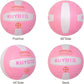KUYOTQ Official Size 5 in&Outdoor Beach Volleyball,3MM Thickened Surface Soft Leather Youth Womens Mens Volleyball for Game Gym Training(Deflated)