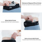 Running Belt with 400ml Soft Flask, Extension Strap & Phone Holder, Adjustable Running Fanny Pack with Gym Towel, Waterproof Belt Bag for Women Men for Jogging Marathon (Black, Large)