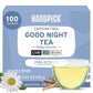 HANDPICK, Good Night Tea Bags (100 Count) Night Time Herbal Tea | Caffeine Free | Floral Blend - Lavender, Chamomile, Peppermint | Natural Tea, Perfect for Bedtime
