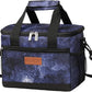 iknoe Large Foldable Cooler Bag, 8.5L Insulated Lunch Bag, Leakproof Lunch Cooler Tote with Multi-Bag Design Suitable for Beach, Picnic and Office Use, Galaxy 15-Can