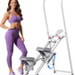 MERACH Stair Stepper for Home Gym Exercise, New Version Stairmaster for Full-Body Workout, Compact Folding Stair Climber with Extended Step Range, Adjustable Handlebar/Pedal