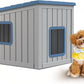 DRATO Dog House Indoor and Outdoor with Weatherproof Roof Removable Floors for Small to Middle Sized Dogs Easy to Assemble