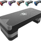 Aerobic Exercise Step, Adjustable Aerobic Stepper for Exercise, Workout Step Platform for Step Up, 26.5" Step Deck with 4” 6” 8” Adjustable Height Risers, Women Home Gym Cardio Fitness