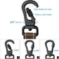 PLUTUS PET Short Training Dog Leash with Padded Handle for Medium Large Dogs,18 Inch Heavy Duty Strong Traffic Leash with Carabiner Clip for Climbing Walking or Guiding Blind(18”，Chocolate)