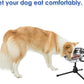 Elevated Dog Bowl with Adjustable Metal Stand,Large Size for Dogs Between 60 and 100 lbs, 0.8 Gal 3 Liter Stainless Steel Dog Food Bowl Water Bowl Height Adjustable Non-Slip Raised Dog Bowl Set