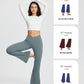 baleaf Women's V Crossover Flare Leggings with Pockets Yoga Pants High Waist Casual Workout Gym Bell Bottom Leggings