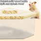 Hamster Sand Bath Box Container, Small Pet Sandbox Lid Design Wooden Sandbox Dust Bath, Transparent Bathroom & Digging Box Acrylic Syrian Hamster Litter Box Small Animal Accessories (D Large)