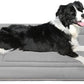 JoicyCo Dog Crate Bed Pad Mat, 36 in Non Slip Bottom Washable Kennel Pad for Medium and Large Dogs, Clay Gray