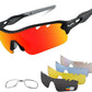 BangLong Polarized Sports Sunglasses Cycling Sun Glasses for Men Women with 5 Interchangeable Lenes for Running Baseball Golf